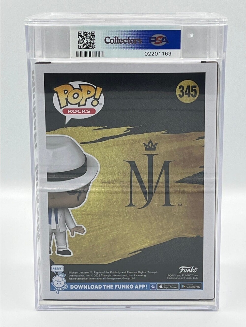Michael Jackson Smooth Criminal PSA 10 FASC Funko Pop! #345 - Picture 8 of 8